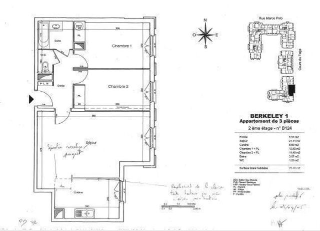 Afficher la photo en grand Appartement F3 à vendre - 3 pièces - 70.48 m2 - SERRIS - 77 - ILE-DE-FRANCE - Century 21 Immobilier Val D'Europe