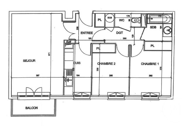 Appartement F3 à vendre - 3 pièces - 60.0 m2 - BUSSY ST GEORGES - 77 - ILE-DE-FRANCE - Century 21 Immobilier Val D'Europe