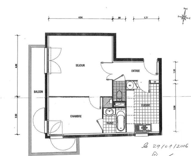Appartement F2 à louer - 2 pièces - 46.65 m2 - BUSSY ST GEORGES - 77 - ILE-DE-FRANCE - Century 21 Immobilier Val D'Europe