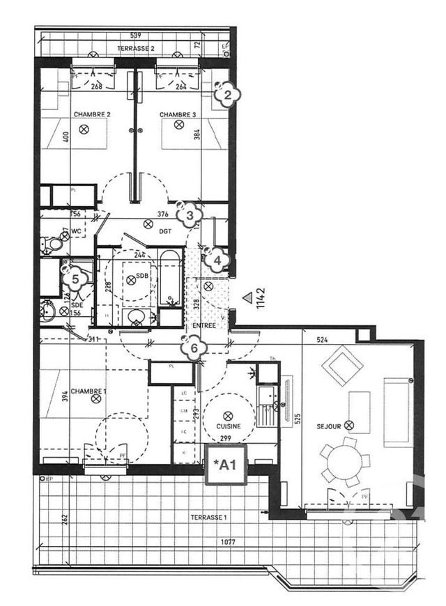 Appartement F4 à vendre - 4 pièces - 82.54 m2 - CHESSY - 77 - ILE-DE-FRANCE - Century 21 Immobilier Val D'Europe