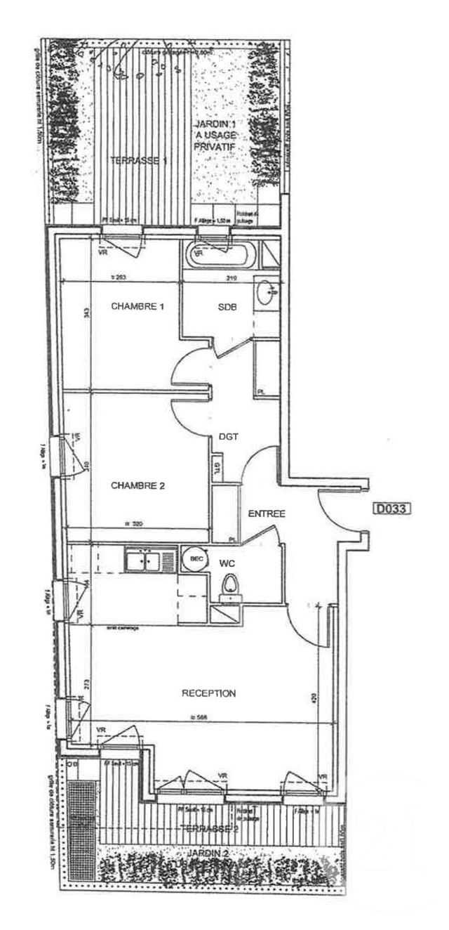 Appartement F3 à vendre - 3 pièces - 65.0 m2 - MONTEVRAIN - 77 - ILE-DE-FRANCE - Century 21 Immobilier Val D'Europe
