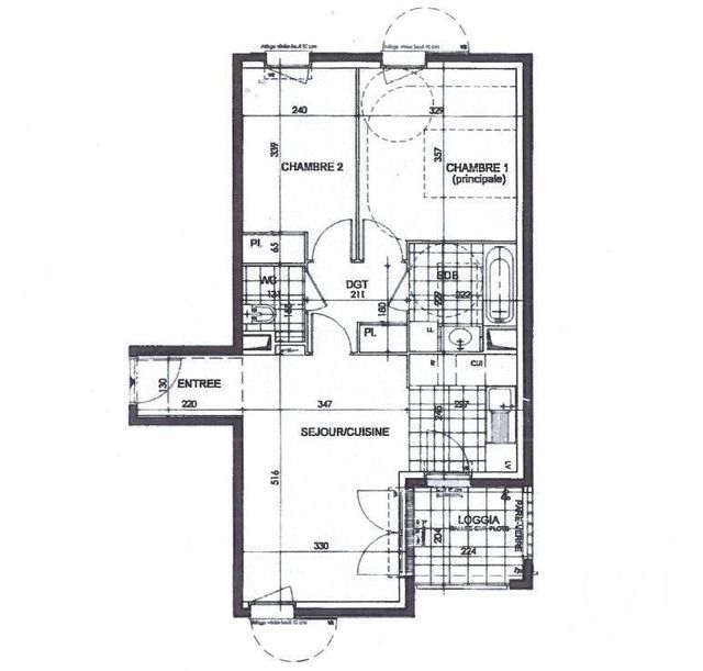 Appartement F3 à louer - 3 pièces - 58.35 m2 - NOISY LE GRAND - 93 - ILE-DE-FRANCE - Century 21 Immobilier Val D'Europe