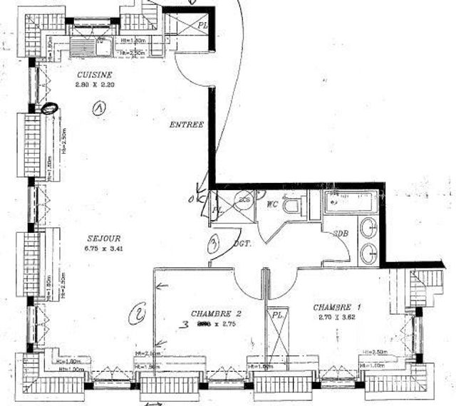 Appartement F3 à louer - 3 pièces - 65.0 m2 - SERRIS - 77 - ILE-DE-FRANCE - Century 21 Immobilier Val D'Europe
