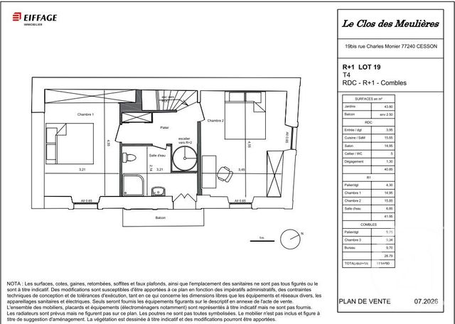 maison à vendre - 4 pièces - 111.0 m2 - CESSON - 77 - ILE-DE-FRANCE - Century 21 Immobilier Val D'Europe