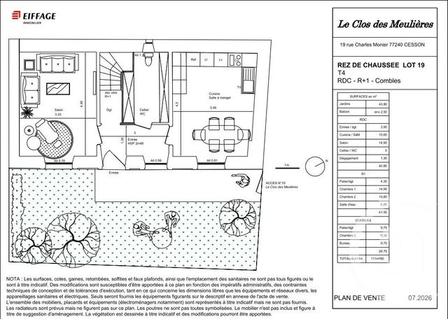 maison à vendre - 4 pièces - 111.0 m2 - CESSON - 77 - ILE-DE-FRANCE - Century 21 Immobilier Val D'Europe
